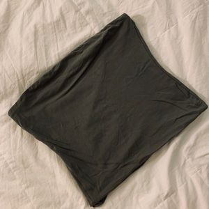 olive green tube-top